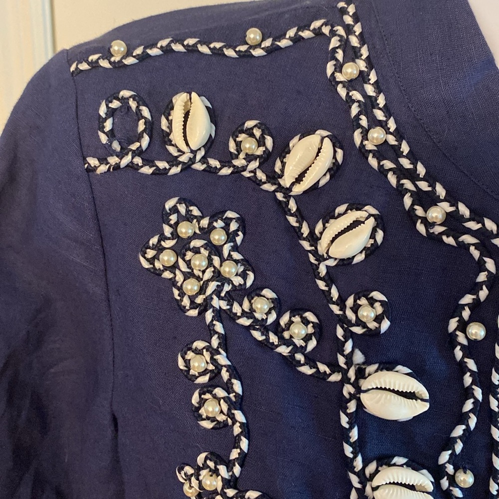 Tory Burch Linen Blouse - Picture 2 of 10